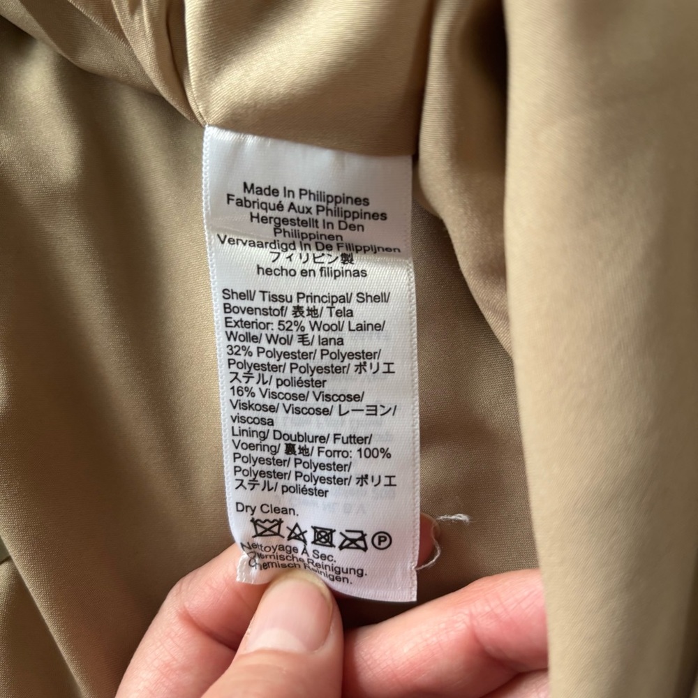 J. Crew Mario Bellucci Women’s Dress Trousers in Light Brown. Italian Wool. - Picture 10 of 11